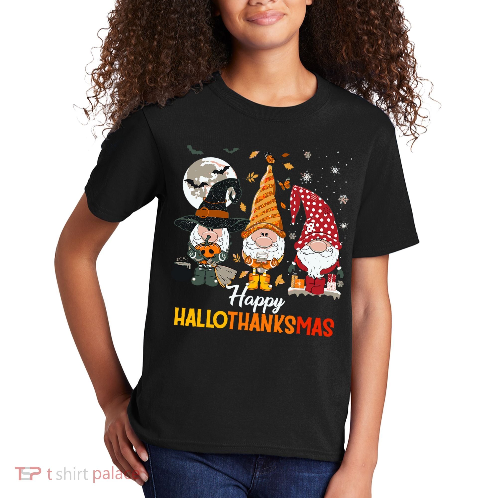 Happy Hallothanksmas Ghomes Kids T-Shirt