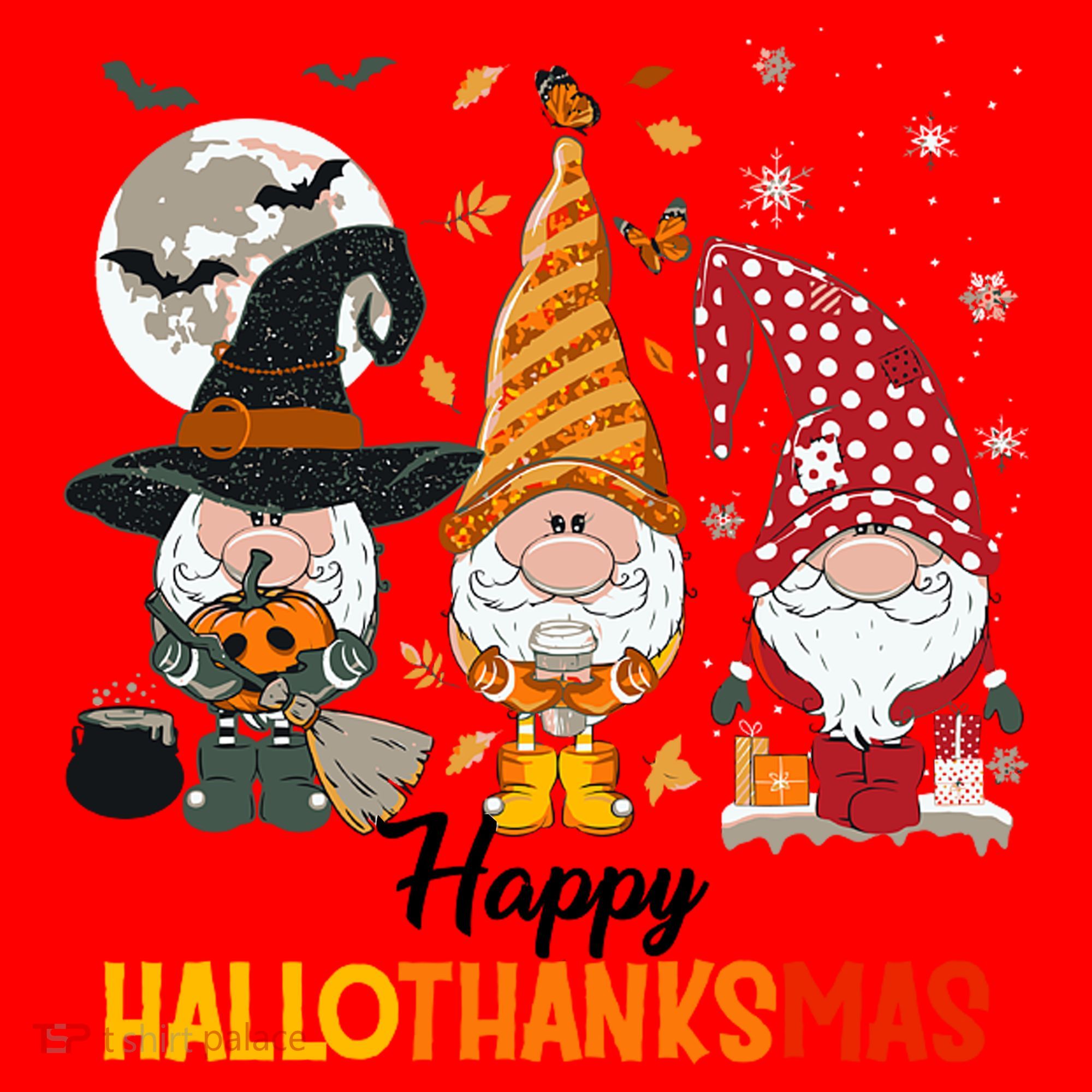 Happy Hallothanksmas Ghomes Santa Hat
