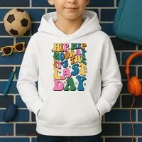 Hip Hip Hooray Its The Last Day Schools Out Kids Hoodie thumb 2