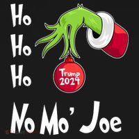 Ho Ho Ho No More Joe Trump 2024 Funny Christmas Toddler Hoodie thumb 2