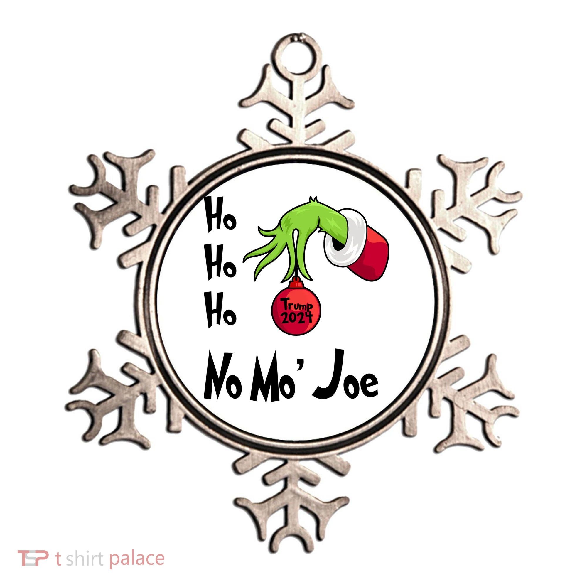 Ho Ho Ho No More Joe Trump 2024 Funny Christmas Ornament