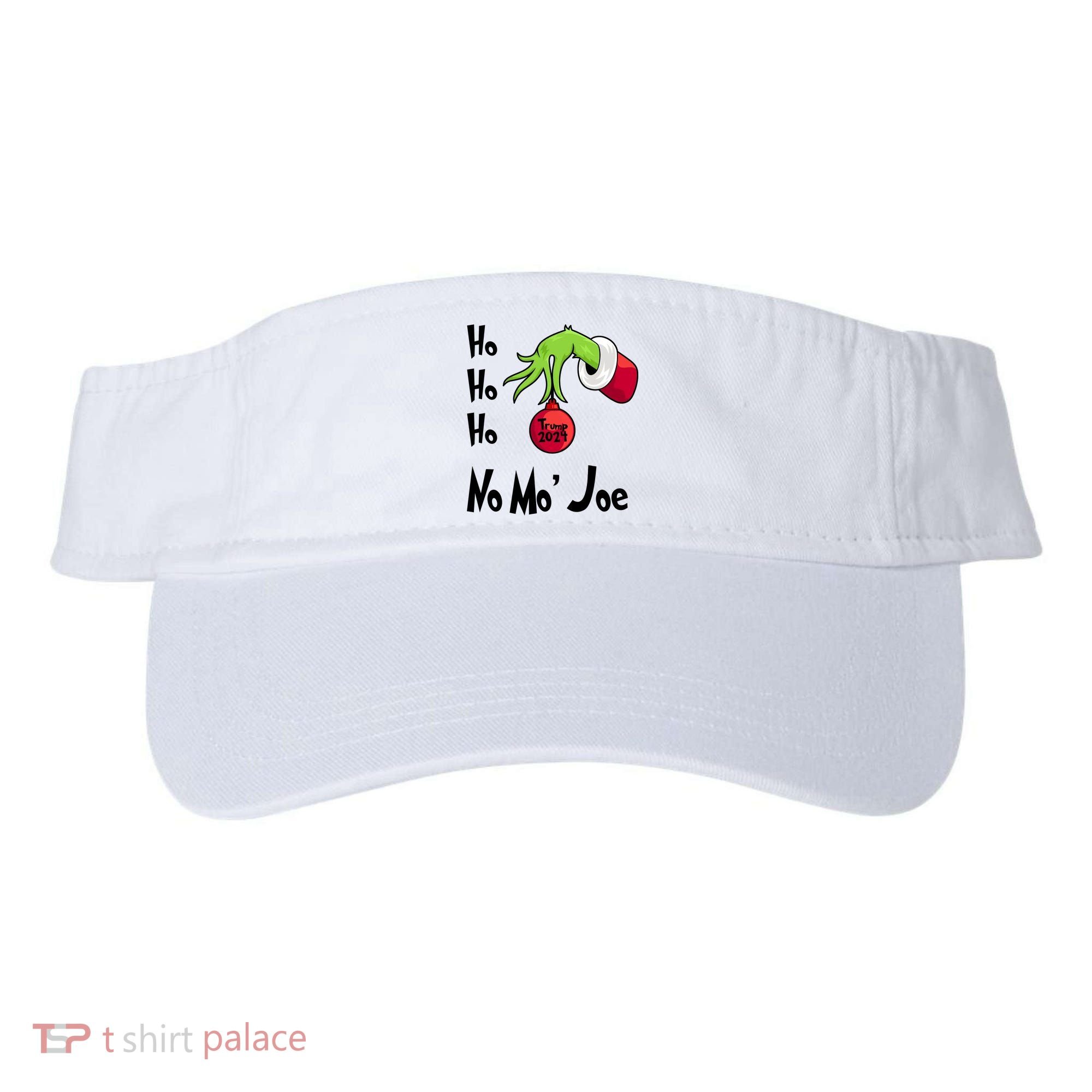 Ho Ho Ho No More Joe Trump 2024 Funny Christmas Visor