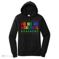 Ho Ho Homosexual Ugly Xmas Sweater Funny Lgbt Christmas Gift Women's Hoodie thumb 0