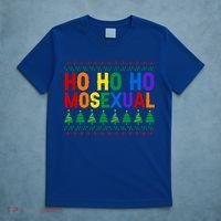 Ho Ho Homosexual Ugly Xmas Sweater Funny Lgbt Christmas Gift T-Shirt thumb 5