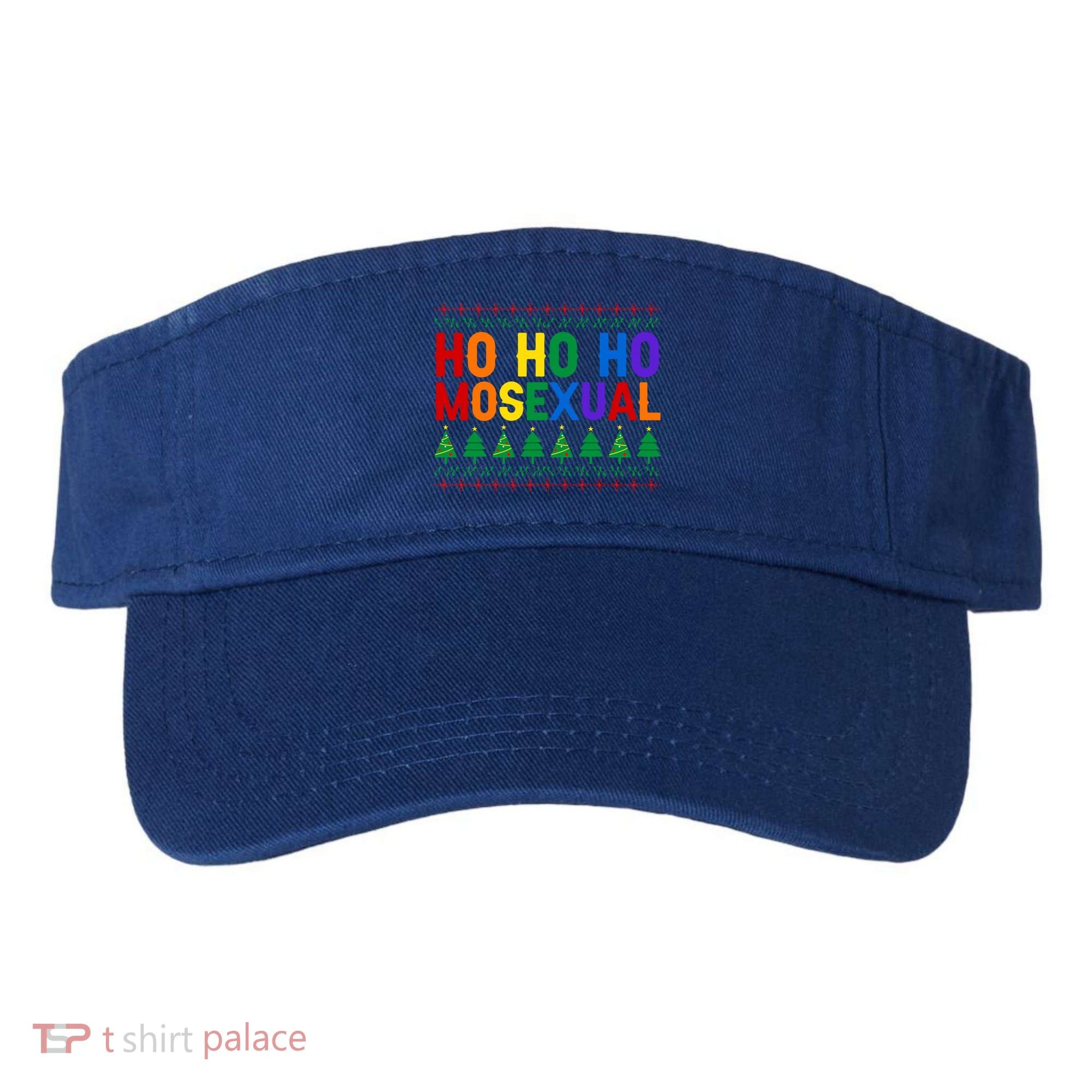 Ho Ho Homosexual Ugly Xmas Sweater Funny Lgbt Christmas Gift Visor