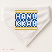 Happy Hanukkah Holiday Gift USA-Made Doggie Bandana thumb 0