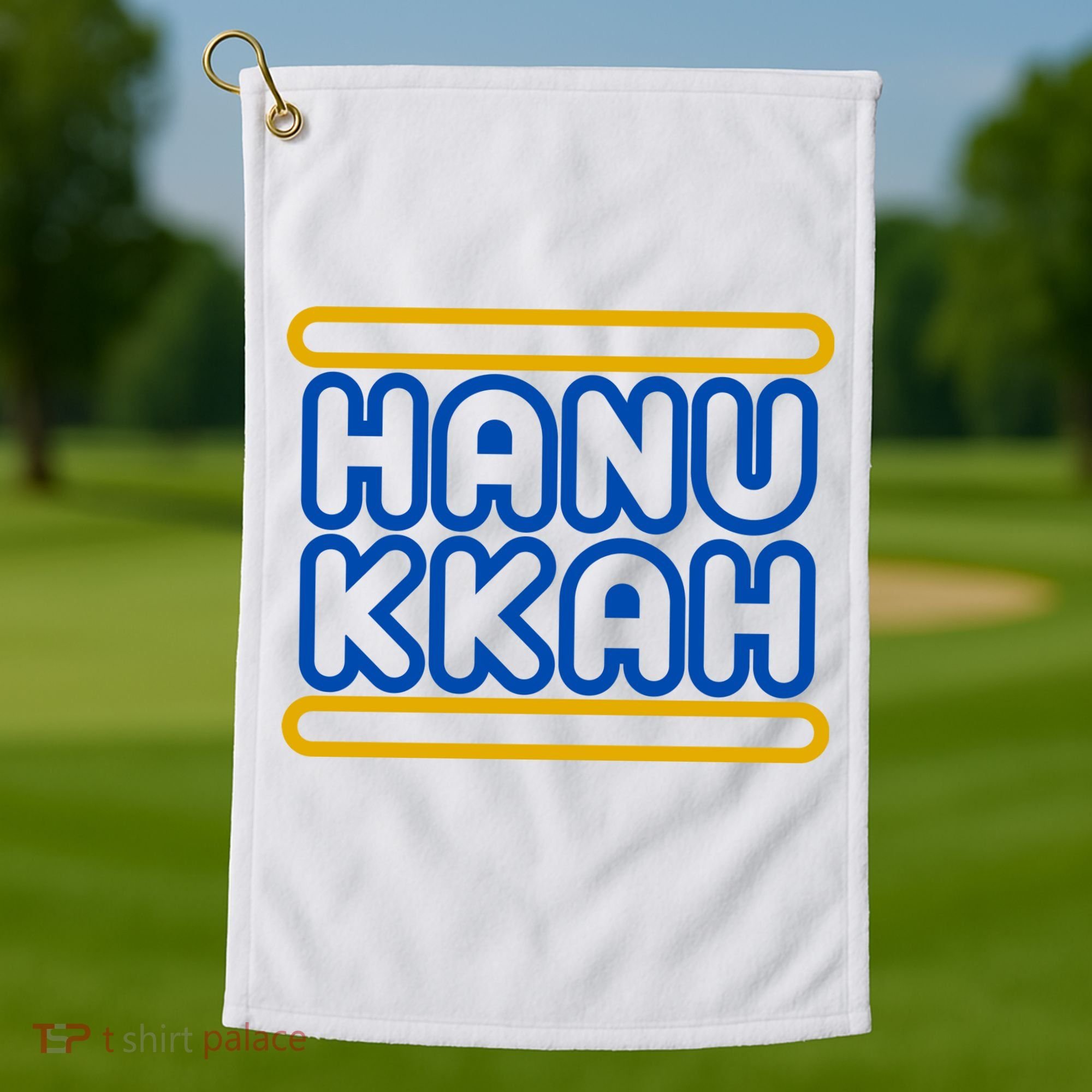 Happy Hanukkah Holiday Gift Golf Towel