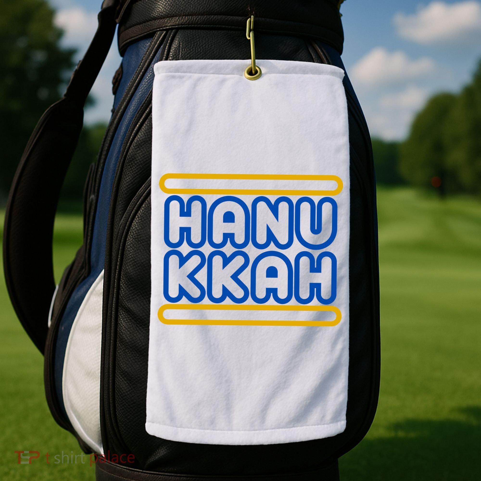 Happy Hanukkah Holiday Gift Golf Towel