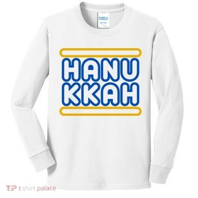 Happy Hanukkah Holiday Gift Kids Long Sleeve Shirt