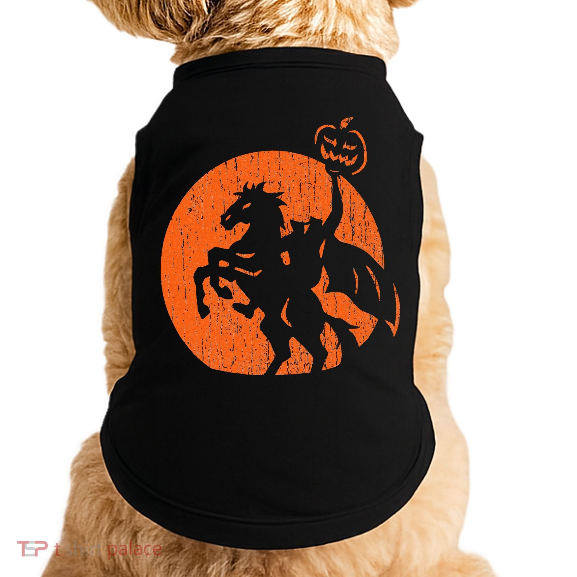 Halloween Headless Horseman Folklore Pumpkin JackOLantern Doggie Tank