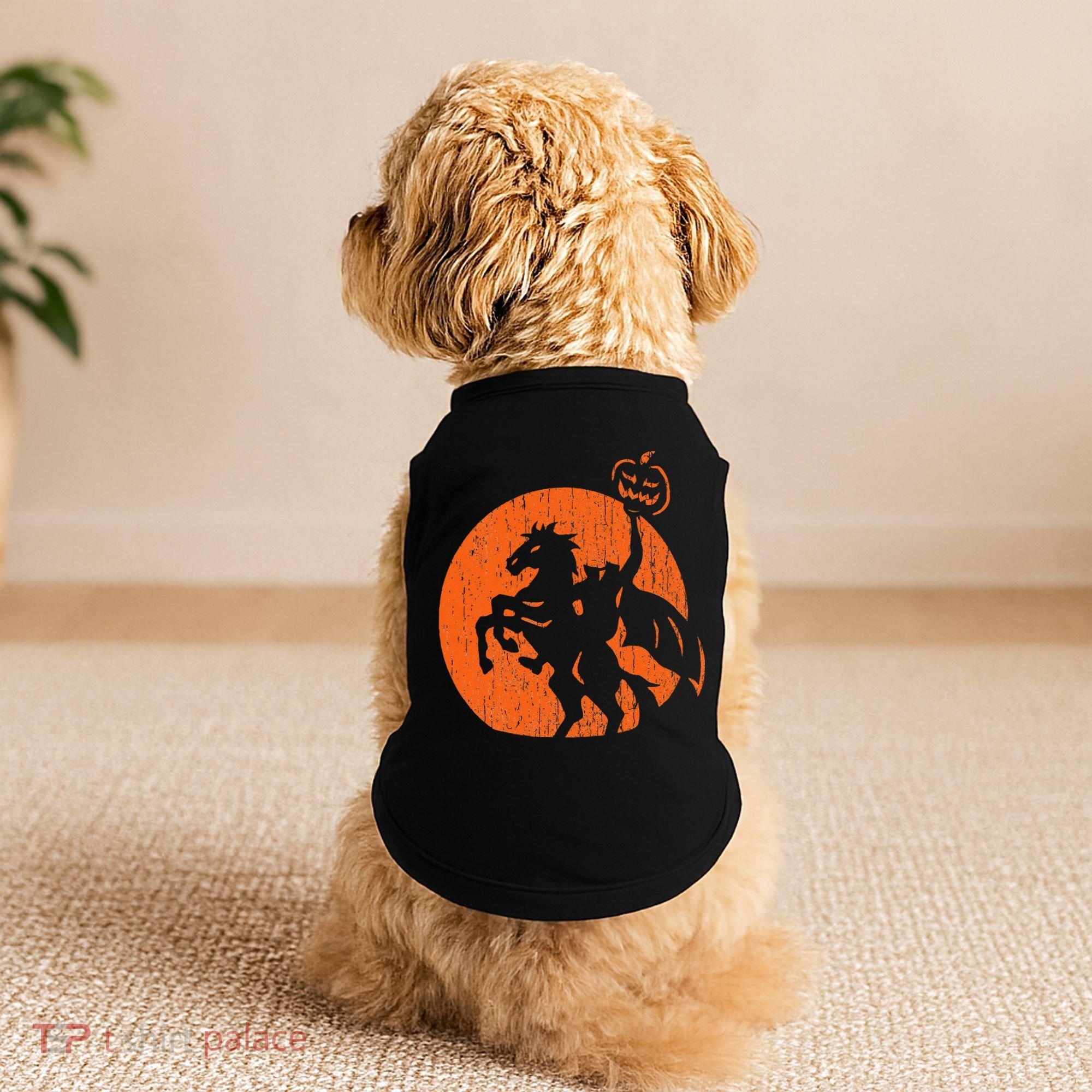 Halloween Headless Horseman Folklore Pumpkin JackOLantern Doggie Tank
