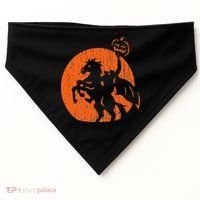 Halloween Headless Horseman Folklore Pumpkin JackOLantern USA-Made Doggie Bandana thumb 0