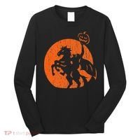 Halloween Headless Horseman Folklore Pumpkin JackOLantern Long Sleeve Shirt thumb 0