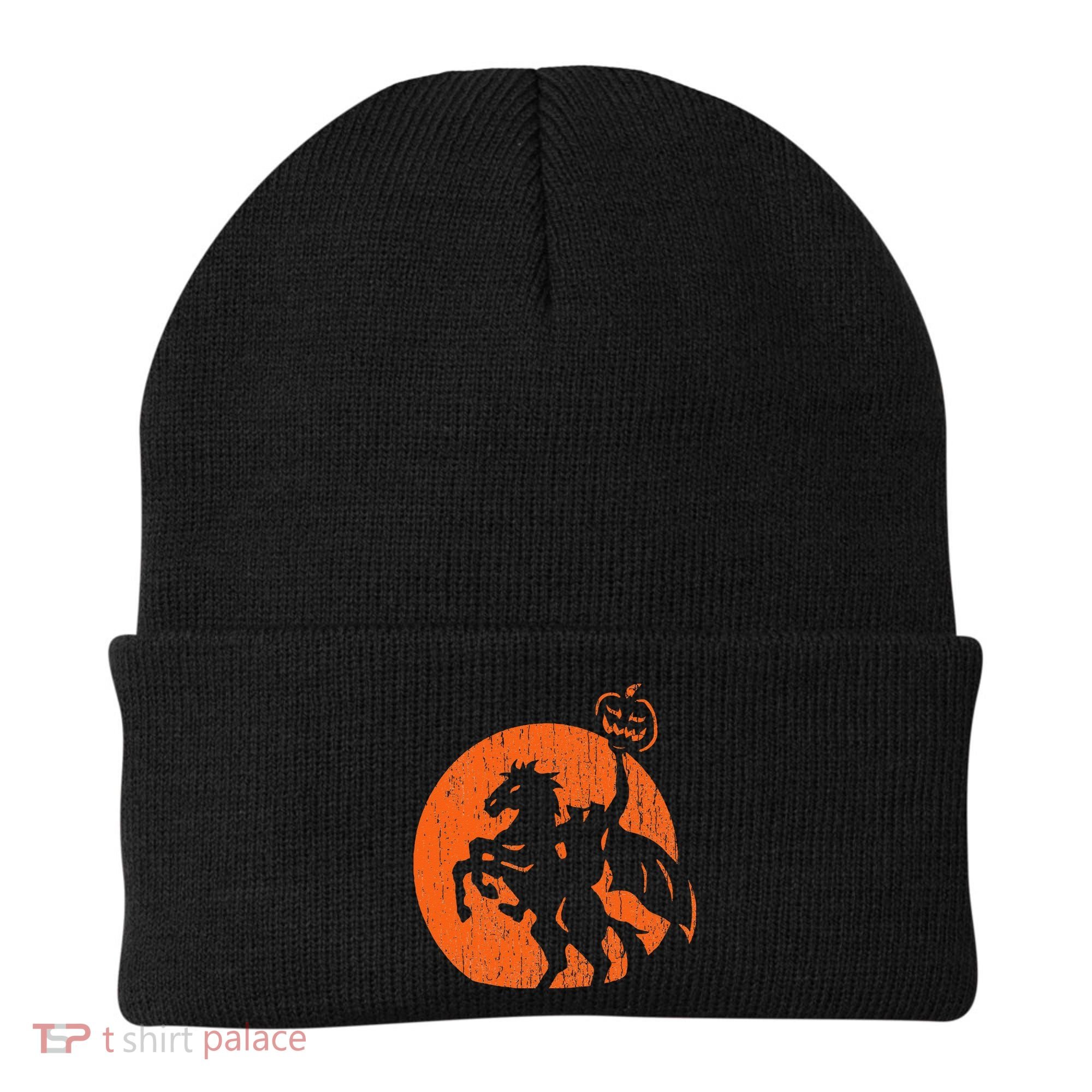 Halloween Headless Horseman Folklore Pumpkin JackOLantern Beanie