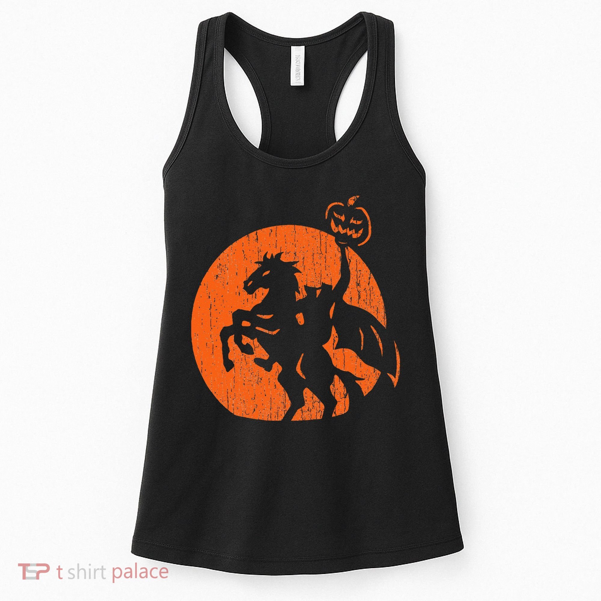 Halloween Headless Horseman Folklore Pumpkin JackOLantern Women's Tank Top