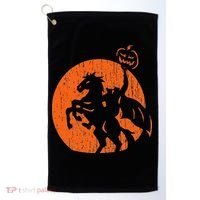 Halloween Headless Horseman Folklore Pumpkin JackOLantern Golf Towel thumb 0
