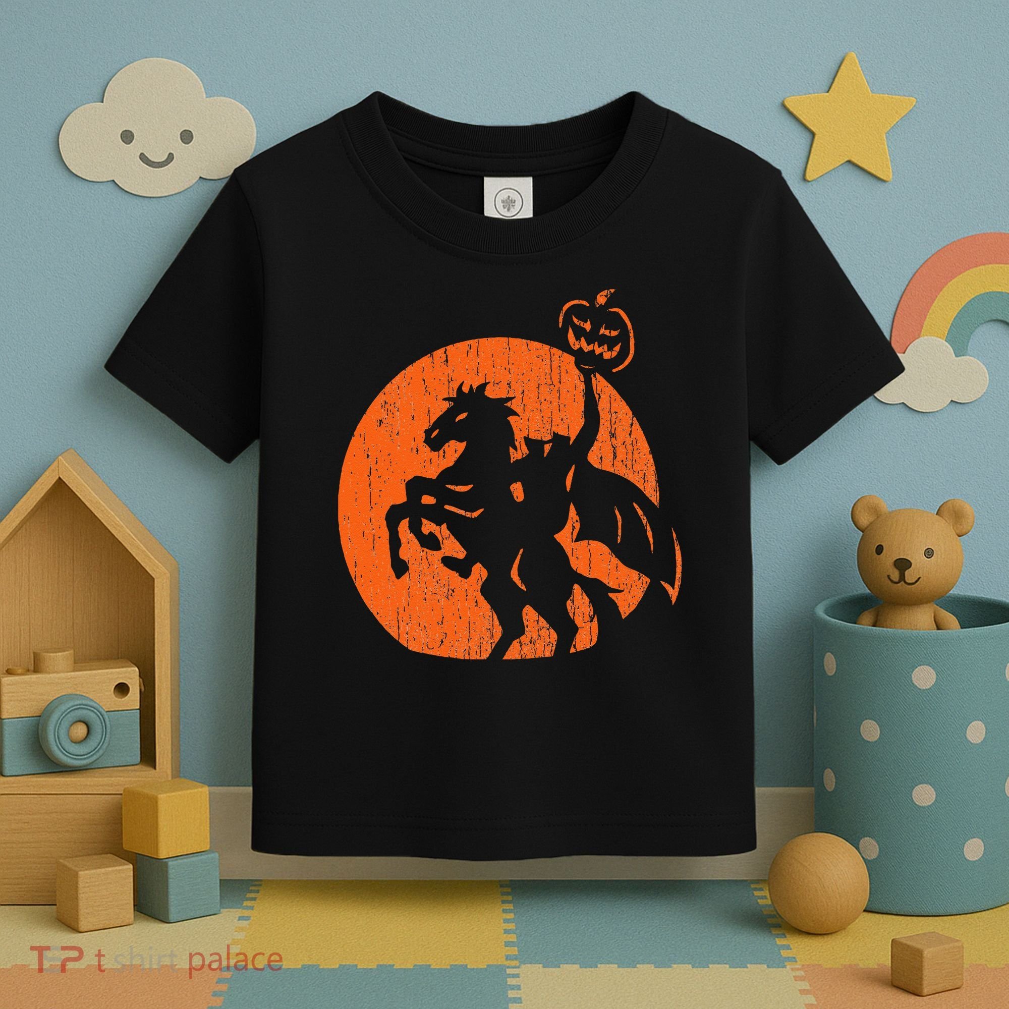 Halloween Headless Horseman Folklore Pumpkin JackOLantern Toddler T-Shirt
