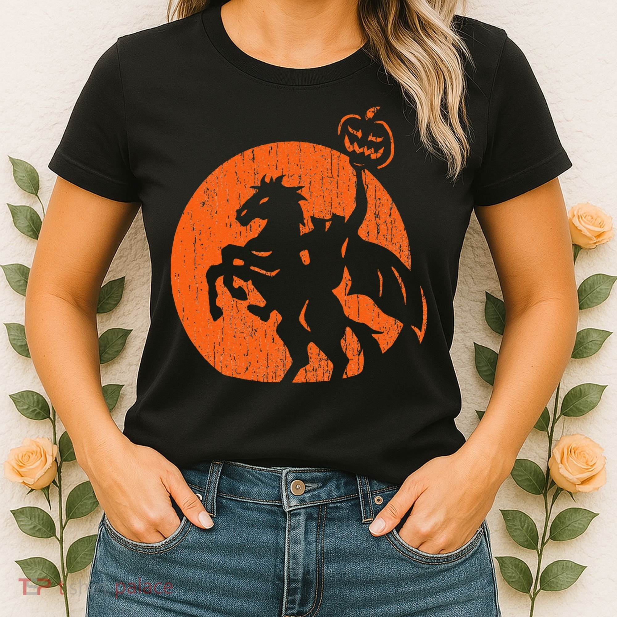 Halloween Headless Horseman Folklore Pumpkin JackOLantern Women's T-Shirt