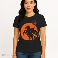 Halloween Headless Horseman Folklore Pumpkin JackOLantern Women's T-Shirt thumb 4
