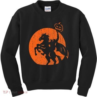 Halloween Headless Horseman Folklore Pumpkin JackOLantern Kids Sweatshirt