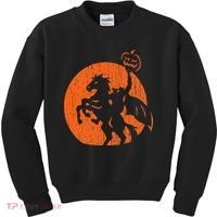 Halloween Headless Horseman Folklore Pumpkin JackOLantern Kids Sweatshirt thumb 0
