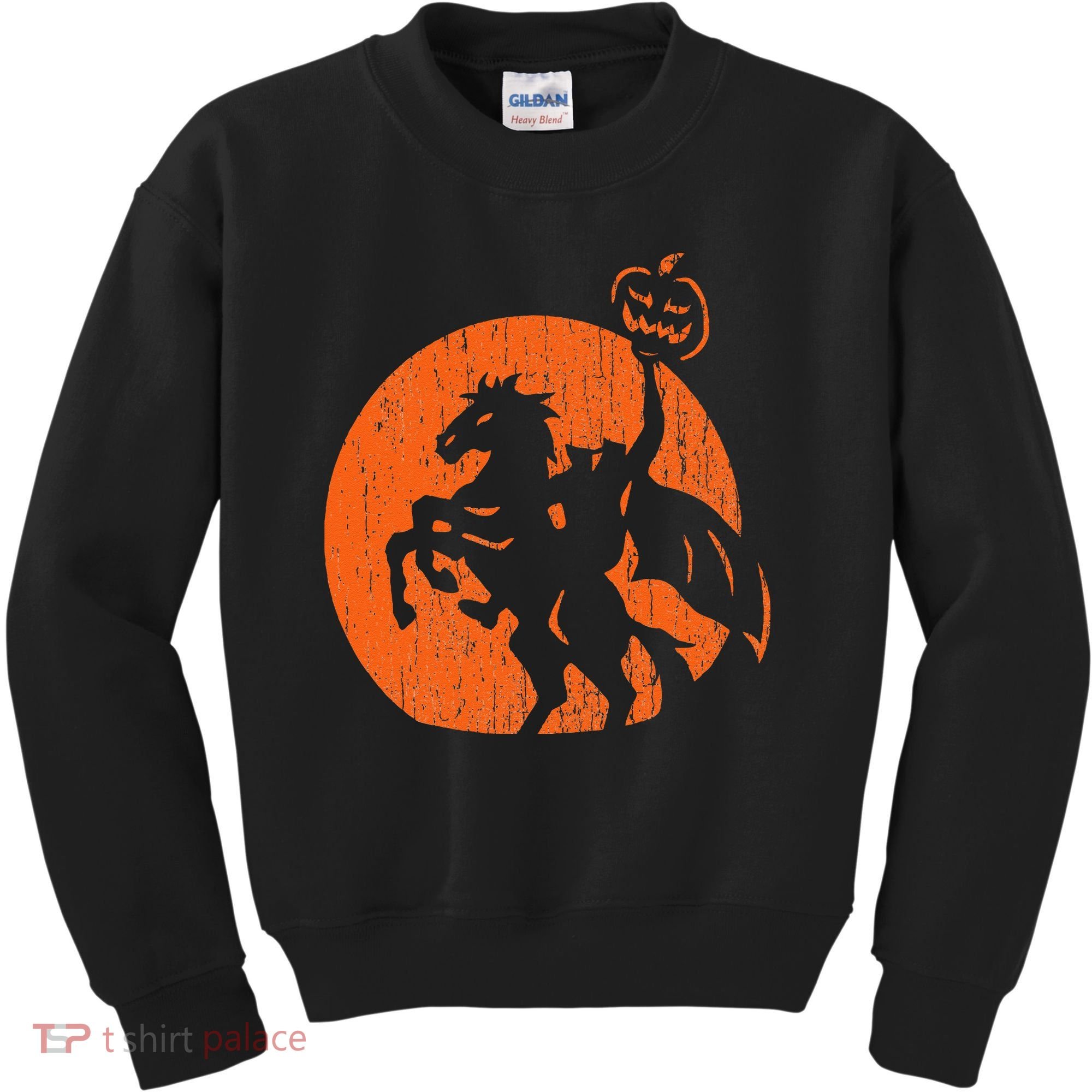 Halloween Headless Horseman Folklore Pumpkin JackOLantern Kids Sweatshirt