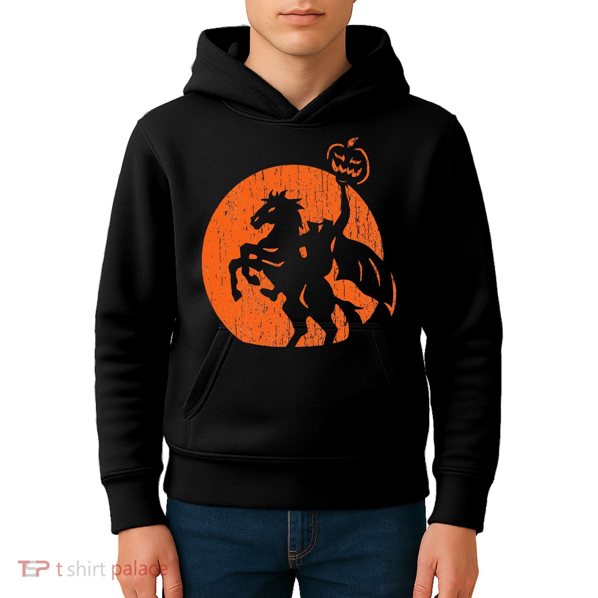 Halloween Headless Horseman Folklore Pumpkin JackOLantern Kids Hoodie