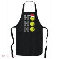 Ho Ho Ho Pickleball Christmas Santa Hat Holiday Apron thumb 0