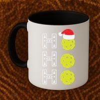Ho Ho Ho Pickleball Christmas Santa Hat Holiday Coffee Mug thumb 2
