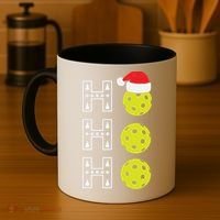 Ho Ho Ho Pickleball Christmas Santa Hat Holiday Coffee Mug thumb 4