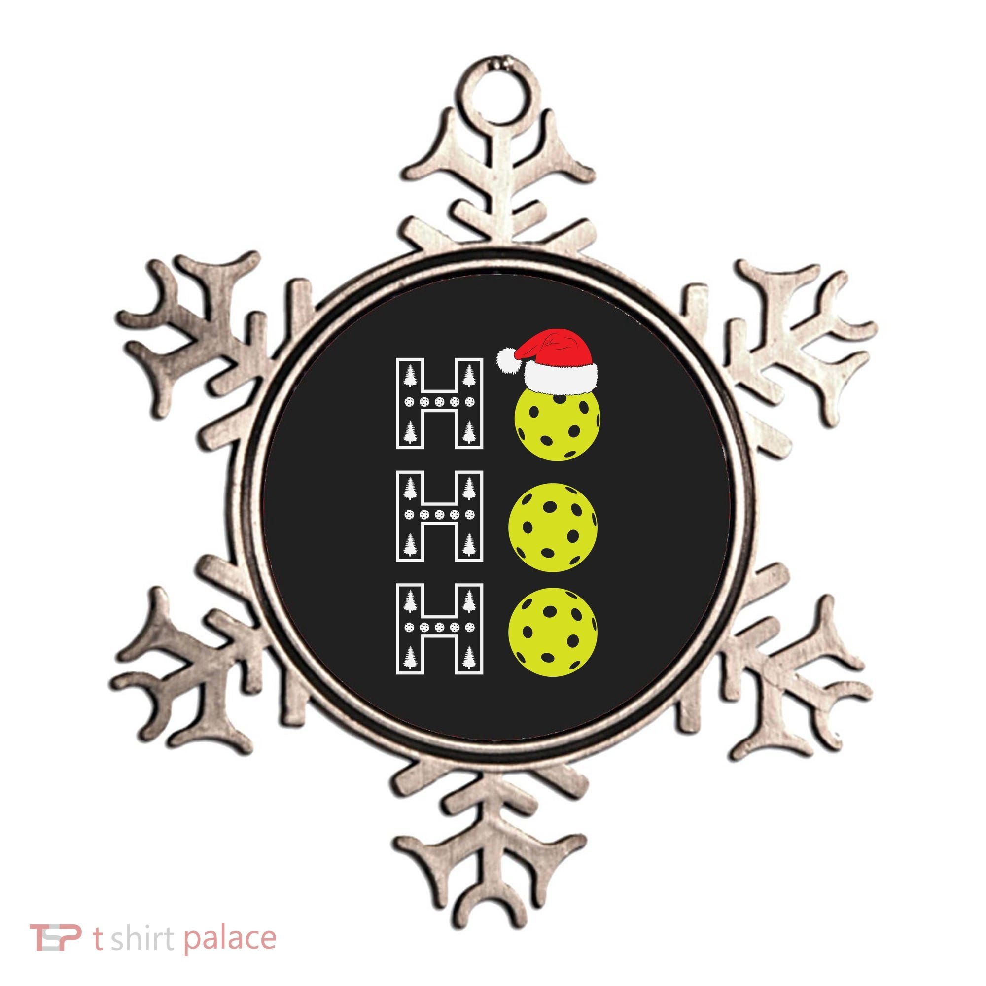 Ho Ho Ho Pickleball Christmas Santa Hat Holiday Ornament