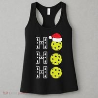 Ho Ho Ho Pickleball Christmas Santa Hat Holiday Women's Tank Top thumb 3