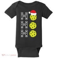 Ho Ho Ho Pickleball Christmas Santa Hat Holiday Baby Bodysuit thumb 0