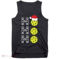 Ho Ho Ho Pickleball Christmas Santa Hat Holiday Tank Top thumb 0
