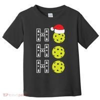 Ho Ho Ho Pickleball Christmas Santa Hat Holiday Toddler T-Shirt thumb 0