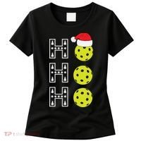 Ho Ho Ho Pickleball Christmas Santa Hat Holiday Women's T-Shirt thumb 0
