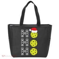 Ho Ho Ho Pickleball Christmas Santa Hat Holiday Tote Bag thumb 0