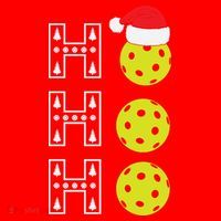 Ho Ho Ho Pickleball Christmas Santa Hat Holiday Santa Hat thumb 1