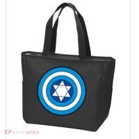 Hero Holidays Hanukkah Captain Shield Logo Tote Bag thumb 3