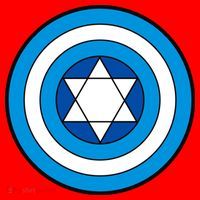 Hero Holidays Hanukkah Captain Shield Logo Santa Hat thumb 1