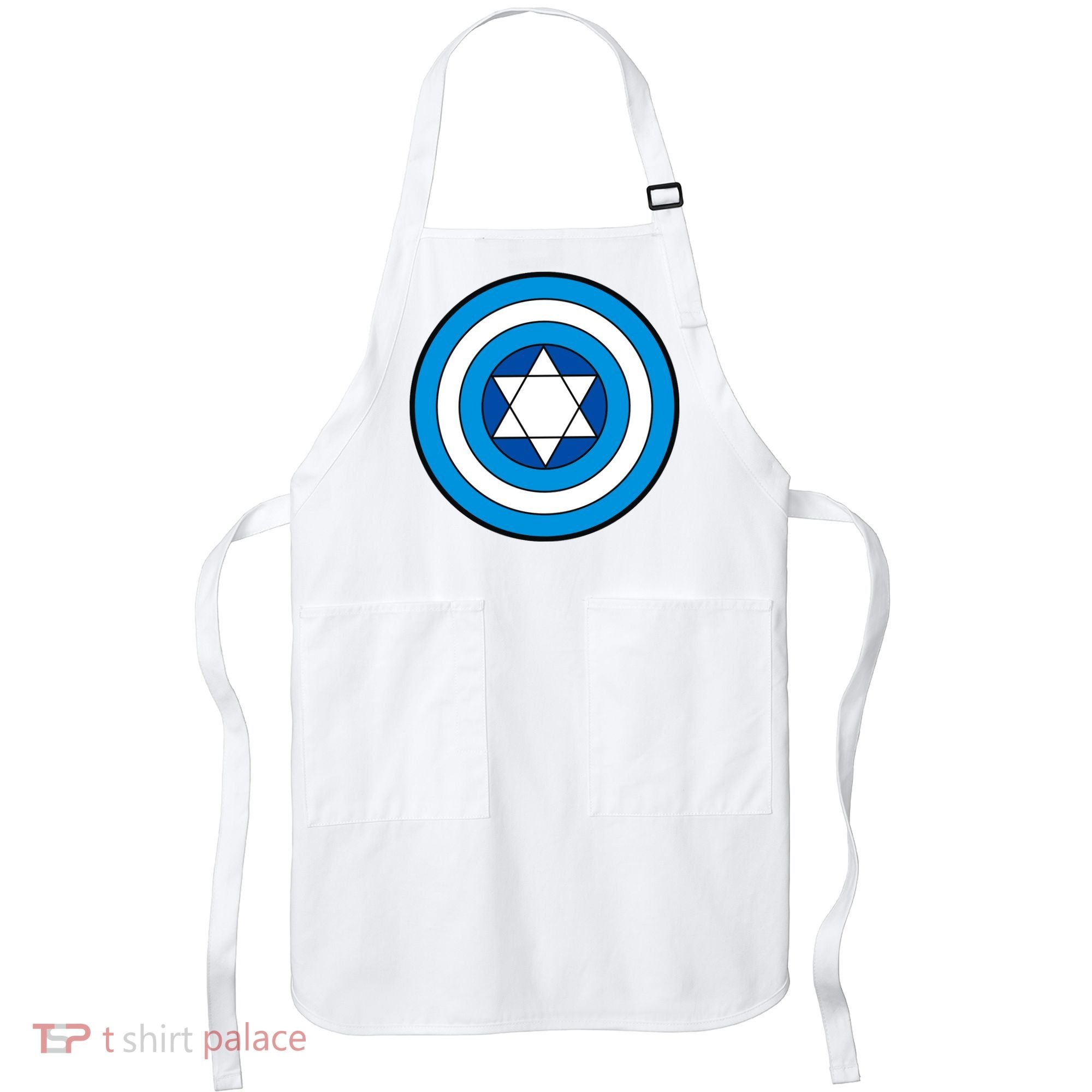 Hero Holidays Hanukkah Captain Shield Logo Apron