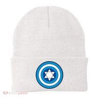 Hero Holidays Hanukkah Captain Shield Logo Beanie thumb 0