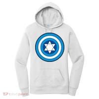 Hero Holidays Hanukkah Captain Shield Logo Women's Hoodie thumb 0