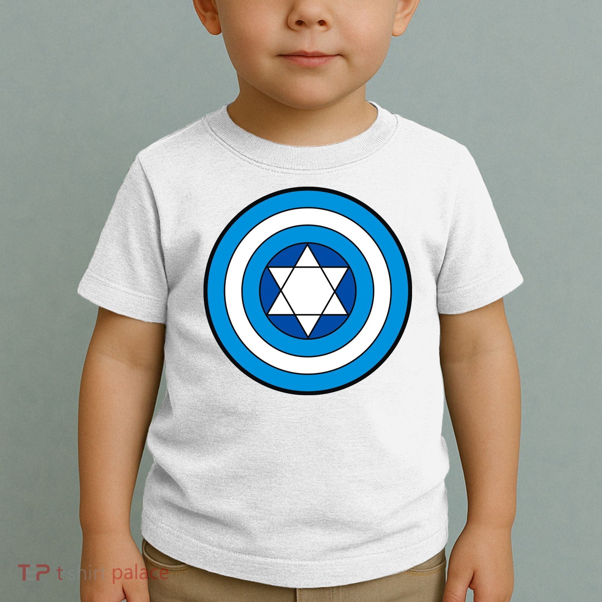 Hero Holidays Hanukkah Captain Shield Logo Toddler T-Shirt