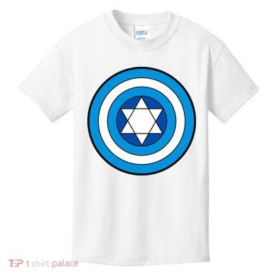 Hero Holidays Hanukkah Captain Shield Logo Kids T-Shirt