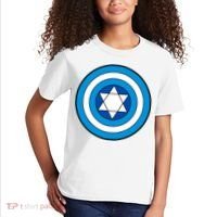 Hero Holidays Hanukkah Captain Shield Logo Kids T-Shirt thumb 2