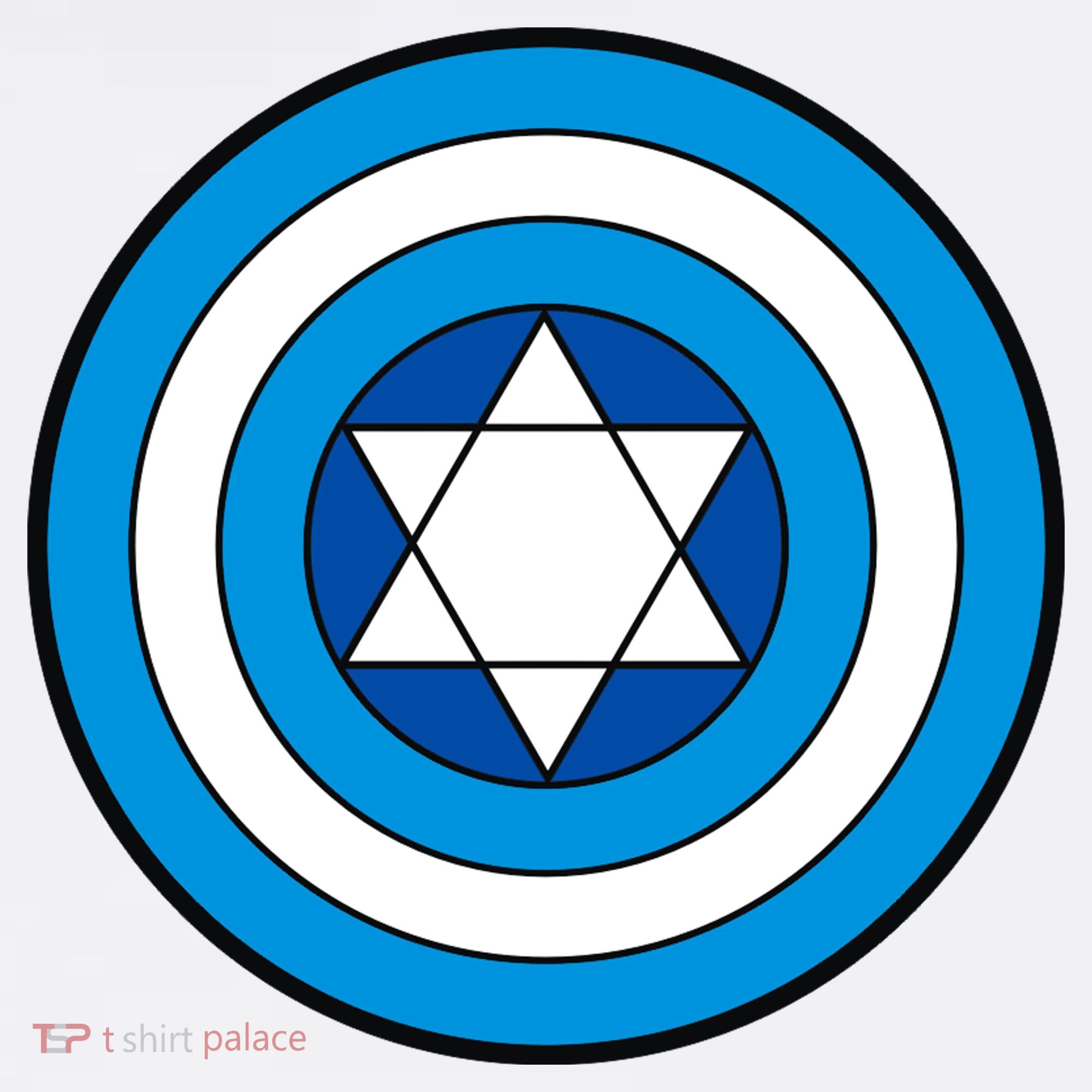Hero Holidays Hanukkah Captain Shield Logo Kids T-Shirt
