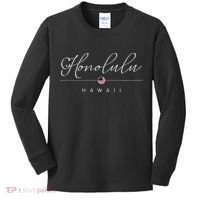 Honolulu Hawaii HI On Honolulu Kids Long Sleeve Shirt thumb 0
