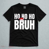 Ho Ho Ho Bruh Funny Christmas Holiday Teen Gift Santa Hat T-Shirt thumb 5