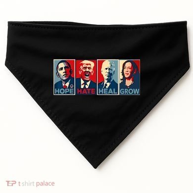 Hope Hate Heal Grow USA-Made Doggie Bandana